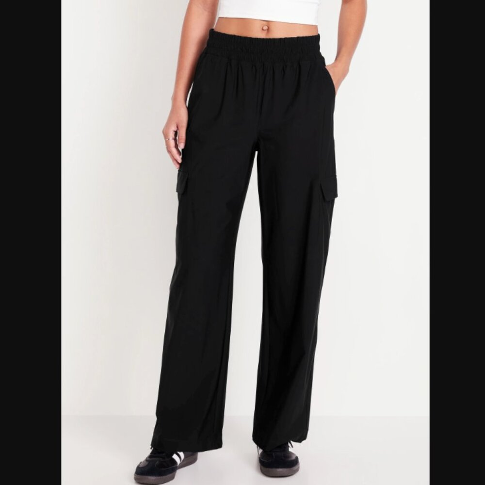 NWT Old Navy High-Waisted SleekTech Wide-Leg Cargo Pants XL Tall